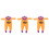 3Pièces Combinaison Bébé Halloween Longues Orange Confortable 5