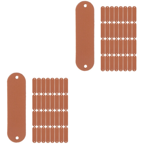 200Pcs Clothes Tags for Handmade Crochet Supplies Chocolate 2