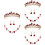 3Ensembles Bijoux Rose Couronne Collier Boucles Pour Filles Élégantes 6