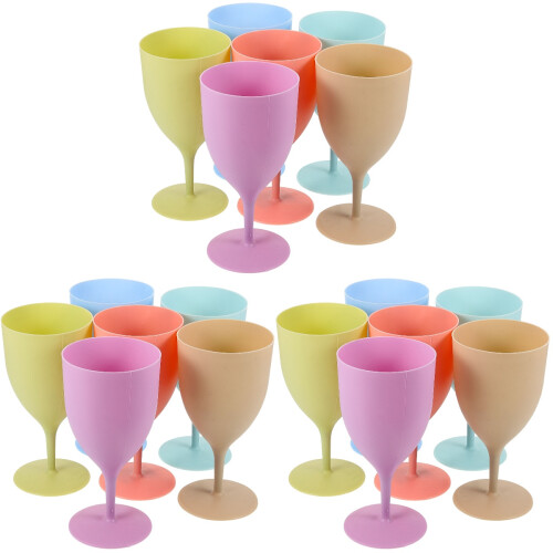 18Pcs Assorted Party Cups Glass Beverage Holders 2