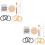 2Sets DIY Loom Kit for Clothes Mini Weaving Machine Assorted Colors 5