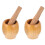 2Pcs Wooden Garlic Crush Pot and Pestle Set Practical Kitchen Tool 2
