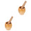 2Pcs Wooden Garlic Crush Pot and Pestle Set Practical Kitchen Tool 3