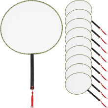30Pcs White Art Painting Fan Safe DIY Material for Home and School