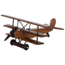 Wooden Plane Model Kit Vintage Aircraft Decor for Nursery Office