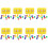 8Sets Yellow Shape Matching Egg Toy for Kids Early Education 6