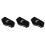 3Pcs Adjustable Soundproof Sleep Ear Muffs Plush Comfortable Black 3