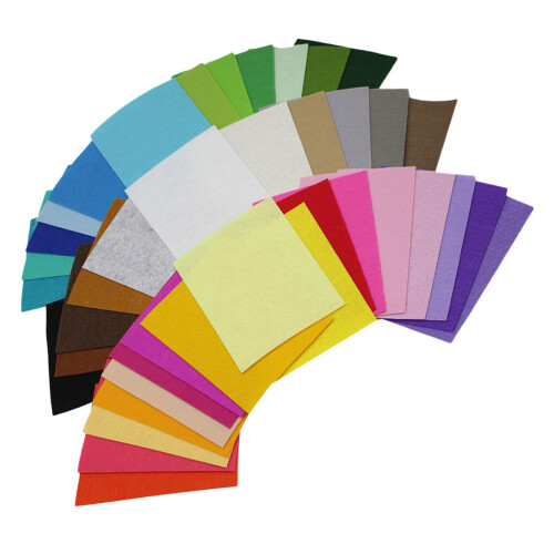 400Pcs Bright Multicolor Craft Felt Pads for Sewing and Home Decor 1