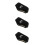 3Pcs Adjustable Soundproof Sleep Ear Muffs Plush Comfortable Black 7