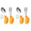 2Sets Baby Spoons Forks Utensils in Yellow with Convenient Case 3