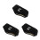 3Pcs Adjustable Soundproof Sleep Ear Muffs Plush Comfortable Black 5