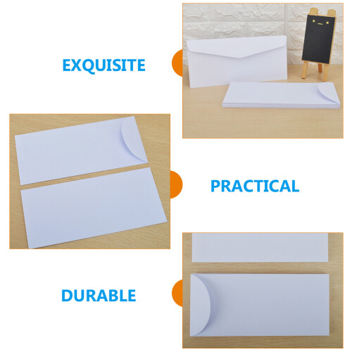 20Pcs White Paper Blank Envelopes Durable Multi-Use Letter Storage 1