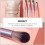 4St Roze Make-Up Kwastenset Oogschaduw En Foundation Brush 3