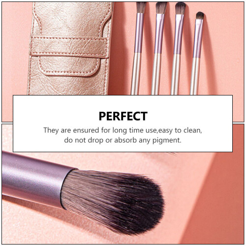 4St Roze Make-Up Kwastenset Oogschaduw En Foundation Brush 2
