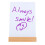 2Pcs Whiteboard Signs with Wood Base for School and Home Use 1
