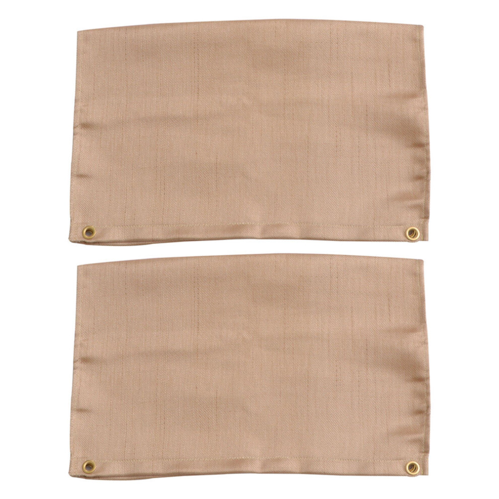 4Pcs Fire Retardant Insulation Blankets Khaki Glass Fiber For Camping 3414215600851