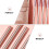 4St Roze Make-Up Kwastenset Oogschaduw En Foundation Brush 6