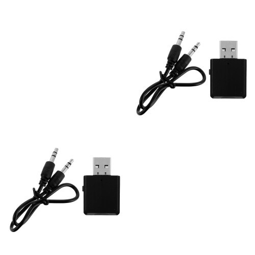 2Pcs Wireless USB 5.0 Adapter 3-in-1 Receiver Transmitter for Computer 1