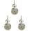 3Pcs Silver Pocket Watch Quartz Retro Style Chain Watch Accessory 2