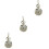 3Pcs Silver Pocket Watch Quartz Retro Style Chain Watch Accessory 4