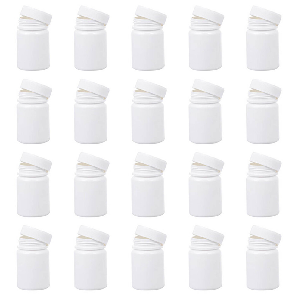 Totority White 150Pcs Durable Plastic Pill Holders And Medicine
