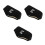 3Pcs Adjustable Soundproof Sleep Ear Muffs Plush Comfortable Black 4