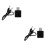 2Pcs Wireless USB 5.0 Adapter 3-in-1 Receiver Transmitter for Computer 3