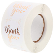 500St Bedanketiketten Op Rol Voor DIY Cadeau- En Feestdecoratie