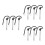 9Pcs Weight Stack Pin Gym Machine Safety Lock Durable Metal Home Use 8