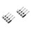 4Pairs Silver Metal Wall Mounted Hooks Garage Tool Storage Holders 4