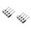 4Pairs Silver Metal Wall Mounted Hooks Garage Tool Storage Holders 7