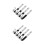 4Pairs Silver Metal Wall Mounted Hooks Garage Tool Storage Holders 5