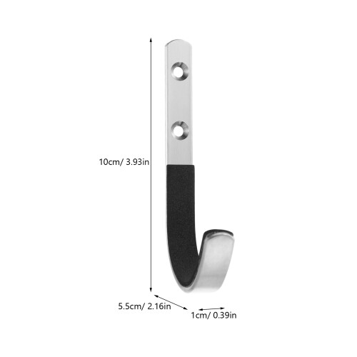 4Pairs Silver Metal Wall Mounted Hooks Garage Tool Storage Holders 1