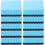 72Pcs Sky-Blue Felt Chalkboard Erasers for School and Office Use 1