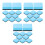 72Pcs Sky-Blue Felt Chalkboard Erasers for School and Office Use 9
