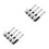 4Pairs Silver Metal Wall Mounted Hooks Garage Tool Storage Holders 8