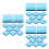72Pcs Sky-Blue Felt Chalkboard Erasers for School and Office Use 5