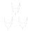 3Sets Durable Stuffed Animal Chain White Plush Toy Holder Organizer 8