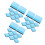 72Pcs Sky-Blue Felt Chalkboard Erasers for School and Office Use 6