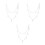 3Sets Durable Stuffed Animal Chain White Plush Toy Holder Organizer 6