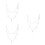 3Sets Durable Stuffed Animal Chain White Plush Toy Holder Organizer 2