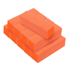40Pcs Durable Orange Sponge Nail Files Block for Fingernail Grinding