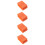 40Pcs Durable Orange Sponge Nail Files Block for Fingernail Grinding 10