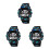 3Pcs Men Sport Electronic Watch Waterproof Digital Display Alarm Timer 9