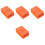 40Pcs Durable Orange Sponge Nail Files Block for Fingernail Grinding 5