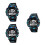 3Pcs Men Sport Electronic Watch Waterproof Digital Display Alarm Timer 7