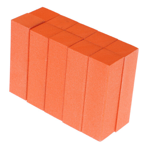40Pcs Durable Orange Sponge Nail Files Block for Fingernail Grinding 1