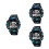 3Pcs Men Sport Electronic Watch Waterproof Digital Display Alarm Timer 6