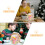 3Pcs Plastic Cookie Jars Large Clear Hexagon Candy Storage Canisters 9