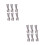 12Pcs Stainless Steel Windproof Bed Sheet Clips Silver Rust Resistant 7